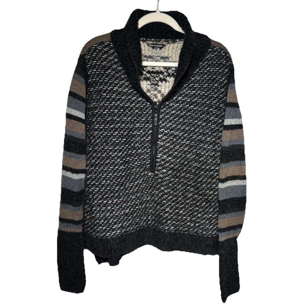 Smartwool Chup Wool Blend Southwest 1/2 Zip Sweater Women's Sz L Retail: $144